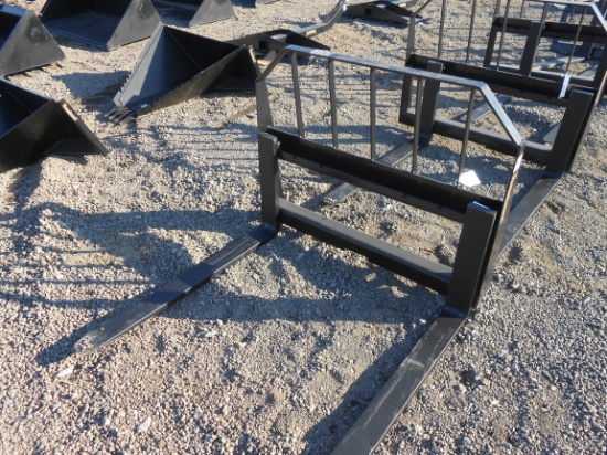 NEW TOMAHAWK FORK FRAME W/ 42" FORKS FITS SKID STEER