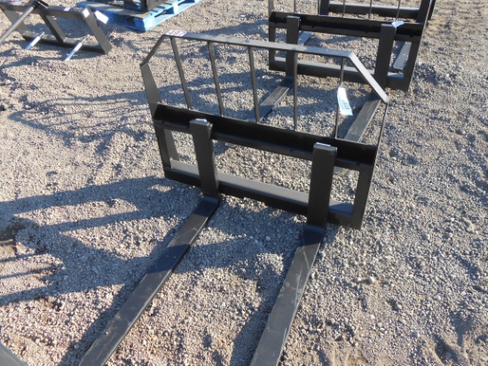 NEW TOMAHAWK FORK FRAME W/ 42" FORKS FITS SKID STEER