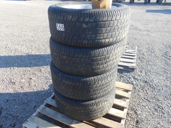 QTY) 4 285-50RZO RIMS & TIRES (FITS CHEVY TAHOE)
