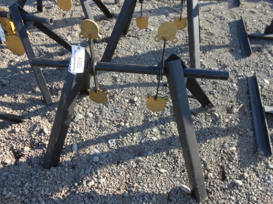 3" & 4" AR500 SPINNER TARGET, COLLAPSABLE