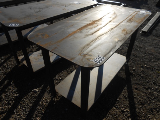 HEAVY DUTY 30 X 57 WELDING SHOP TABLE W/ SHELF
