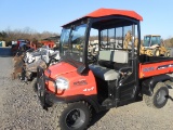 KUBOTA RTV 900 4 X 4 HYDRO DUMP BED, ROPS & WINDSHIELD CANOPY, SHOWING 568