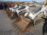 2012 BOBCAT MT 55 WALK BEHIND SKID STEER LOADER W/ BUCKET,DSL,1027 HOURS