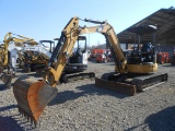 2011 CAT 305D-CR EXCAVATOR OROPS,AUX, HYD.REMOTES,FRONT BLADE,RUBBER TRACKS