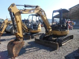 2006 304CR EXCAVATOR OROPS,AUX.HYD.REMOTES,FRONT BLADE,RUBBER TRACKS,4395 H
