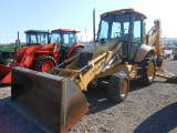 1999 FORD 575 LOADER/BACKHOE ENCLOSED CAB, 4WD, EXTEND-A-HOE, 3650 HRS, FRO