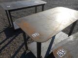 HEAVY DUTY 30 X 57 WELDING SHOP TABLE W/ SHELF