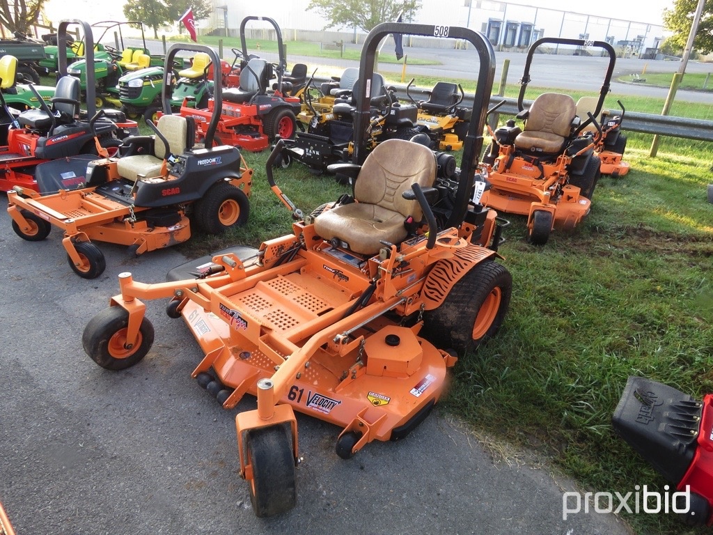  SCAG  TURF TIGER  MOWER W ROPS  35 VANGUARD ENGINE 61 