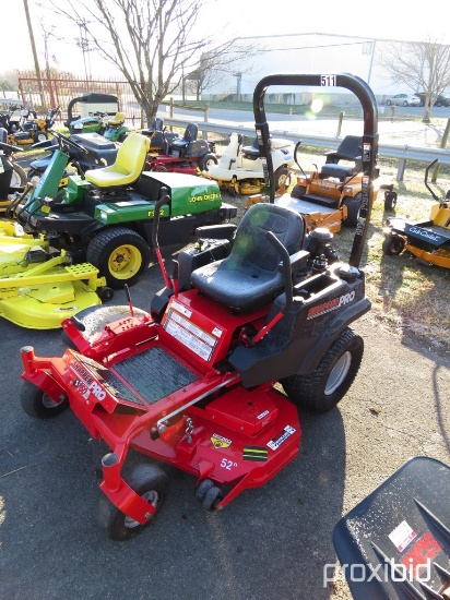 SNAPPER PRO S 150XT 25 HP KAWASAKI ENG, W/ ROPS, 52" CUT DECK, SHOWING 363