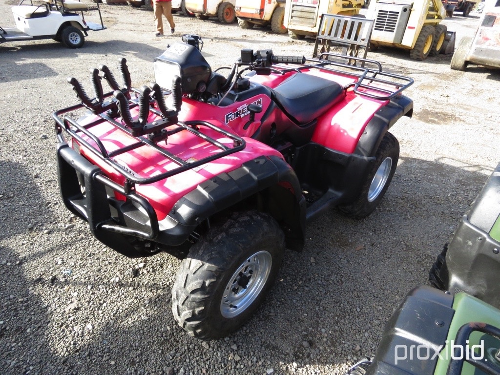 2002 Honda Foreman Rubicon 500 4 Wheeler Tag 3241 Vehicles Marine Aviation Recreational Online Auctions Proxibid