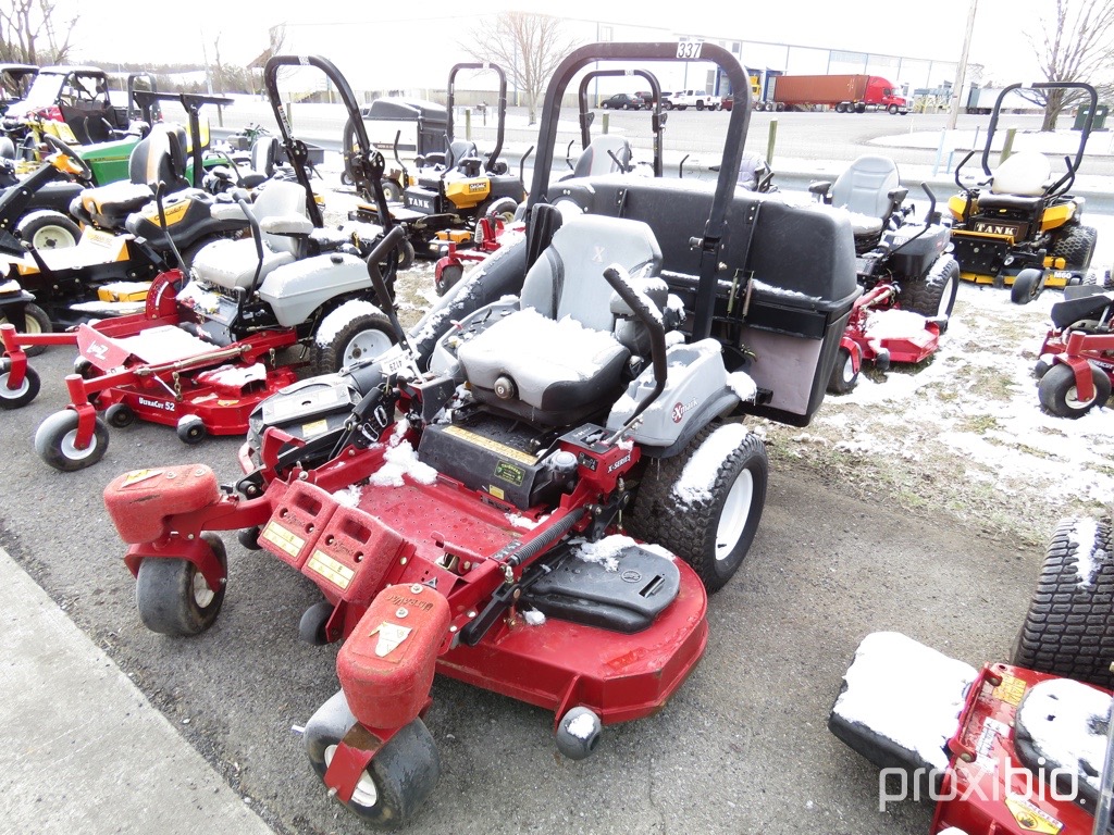 EXMARK X SERIES ZERO TURN MOWER 3 BASKET BAGGER Proxibid