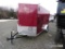 UNUSED CARRY ON CARGO TRAILER 6 X 12 *TITLE*, VIN #G046431, TAG #3685