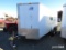 2008 16FT ENCLOSED TRAILER W/ REAR RAMP, SIDE DOOR, TANDEM AXLES, 8000LB AX