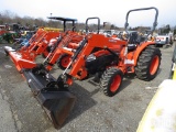 KUBOTA L3940 TRACTOR 4WD, OROPS, LOADER W/ GP BUCKET, 431 HOURS, TAG #3299