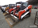 2016 KUBOTA SLV75 SKID STEER OPEN CAB, 1193 HOURS, TAG #3884