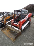 2016 KUBOTA SLV75 SKID STEER OPEN CAB, 1372 HOURS, TAG #3883