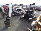 BOBCAT E26 EXCAVATOR ROPS, RUBBER TRACK, REMOTE HYD W/ BUCKET, 1857 HOURS,