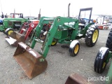 JOHN DEERE 2155 W/ JD 175 LOADER 2WD, ROPS, DUAL HYD REMOTES, 8055 HOURS, T