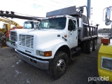 1998 INTERNATIONAL DUAL TANDEM DUMP TRUCK 4900 MODEL, 530 ENGINE, EATON FUL