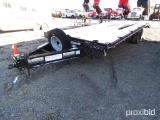 HURST DOVETAIL DUAL TANDEM AXLE TRAILER NO BRAKES, *NO TITLE*, TAG #4500