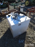 50 GALLON PORTABLE FUEL TANK 12V PUMP, TAG #4176