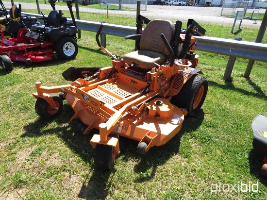 SCAG TURF TIGER ZERO TURN MOWER W/ 61" DECK, ROPS W/ WATER COOLED ENG, 748