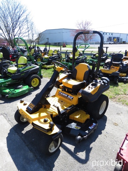 CUB CADET TANK 27HP KAWASAKI ENG, P/S, 60" CUT, W/ ROPS, SHOWING 306 HOURS,