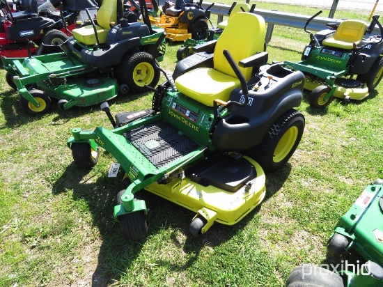 JOHN DEERE Z655 ZERO TURN MOWER 54" DECK, 27HP, 348 HOURS, TAG #5204