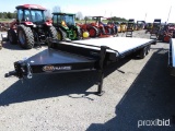 C & W DUAL AXLE 20FT TRAILER W/ RAMPS *TITLE*, VIN #998017, TAG #5605
