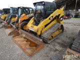 CAT 289C2 SKID STEER 2 SPEED, CAB, H/A, TRACKS, HYD REMOTES, 1206 HOURS, TA