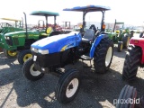 2008 NEW HOLLAND TT60A TRACTOR ROPS, SUNSHADE, REMOTE HYD, W/ 510 HOURS, TA