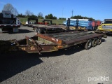 3 AXLE TRAILER W/ SURGE BRAKES AND RAMPS,*NO TITLE*  TAG #5106