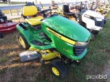 JOHN DEERE X300 RIDING LAWN MOWER GAS ENGINE, SHOWING 144HRS, TAG #8329