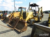 CAT 416B BACKHOE 2WD, ROPS, MECHANICAL THUMB, FORKS, 6115HRS, SERIAL #8ZK02191, TAG #7365