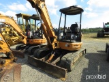 CASE CX50B TRACKHOE OROPS, AUX HYDRAULICS, BLADE, 3130HRS, TAG #8284
