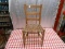 WOODEN LADDER BACK, WOVEN SEAT CHAIR