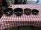 QTY 4) BOWLS 2 LARGE, 1 MEDIUM AND 1 SMALL