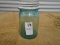 ANTIQUE GREEN PINT MASON JAR W/ ZINC LID