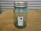 ANTIQUE GREEN PINT MASON JAR W/ ZINC LID