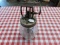 CHURN, GLASS W/ METAL MIXER