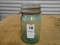 ANTIQUE GREEN PINT MASON JAR W/ ZINC LID