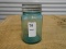 ANTIQUE GREEN PINT MASON JAR W/ ZINC LID