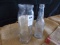 QTY 1) GLASS VASE QTY2) GLASS CARAVAN GINGER ALE BOTTLE