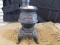 1968 METAL POT BELLY STOVE FIGURINE
