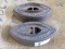 QTY 2) METAL IRONS W/O HANDLES