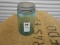 ANTIQUE GREEN PINT MASON JAR W/ ZINC LID