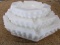 QTY 3) MILK GLASS ASH TRAYS