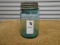 ANTIQUE GREEN PINT MASON JAR W/ ZINC LID