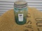 ANTIQUE GREEN PINT MASON JAR W/ ZINC LID