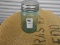 ANTIQUE GREEN PINT MASON JAR W/ ZINC LID